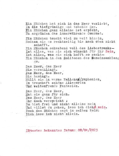 Das Mädchen und das Meer